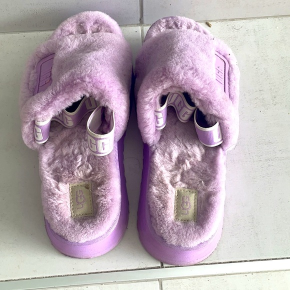 Lavender platform ugh slip on - Picture 3 of 5